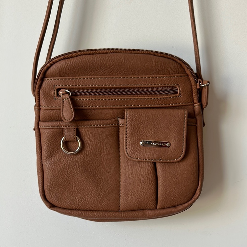 St. John's Bay Brown Crossbody Bag with Adjustable Strap